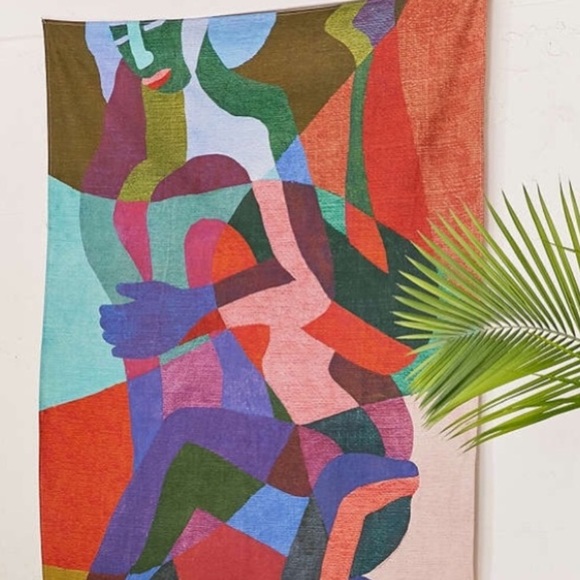 Ines Longevial Abstract Art Tapestry